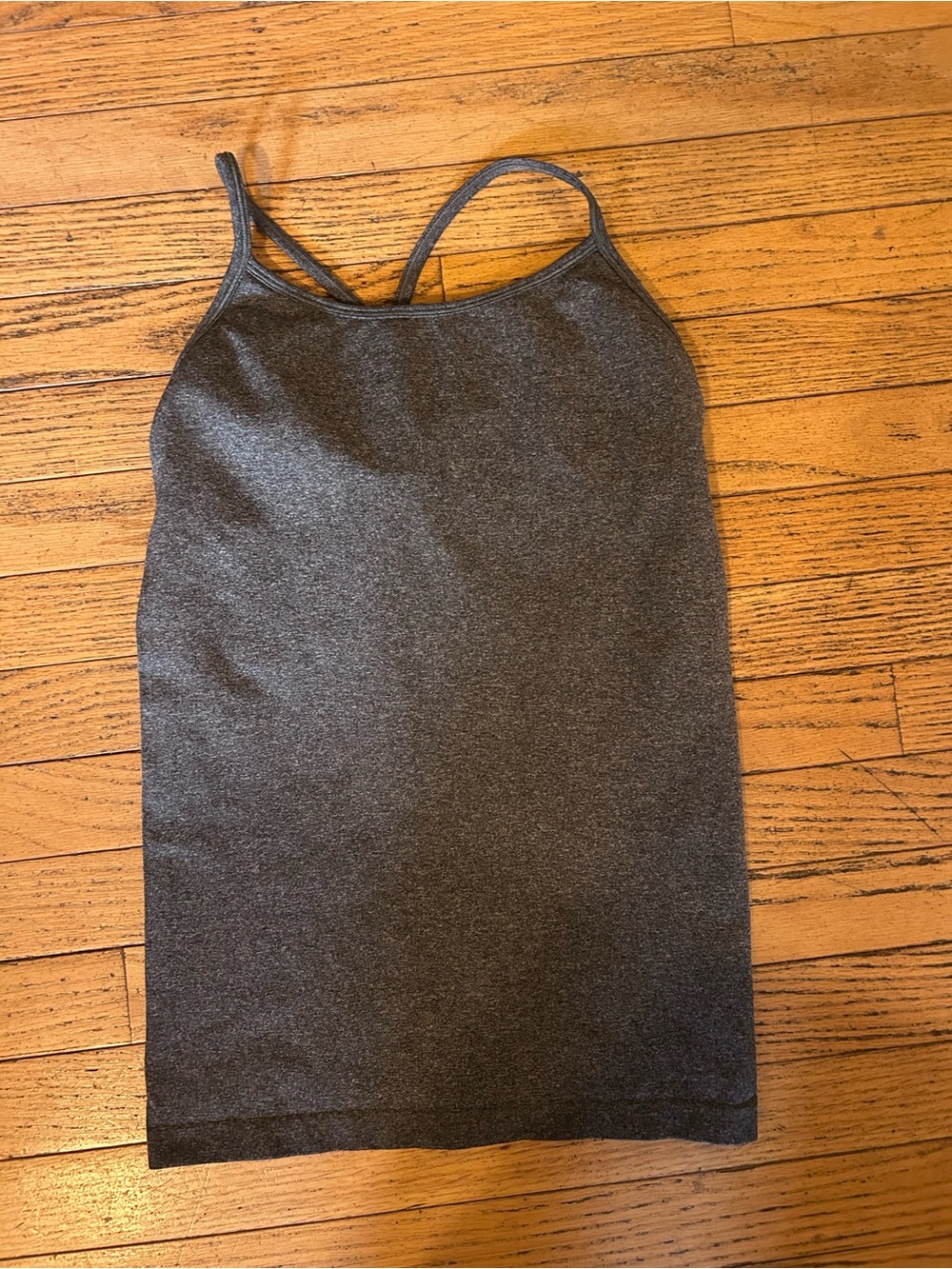Ivivva Heathered Charcoal Gray Strappy Camisole